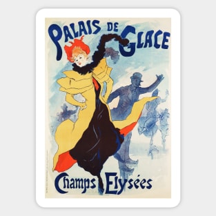 PALAIS DE GLACE PARIS Champs Elysees by Art Nouveau Painter Jules Cheret Sticker